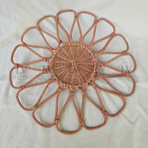 Boho style rattan placemat for party tableware made in Vietnam