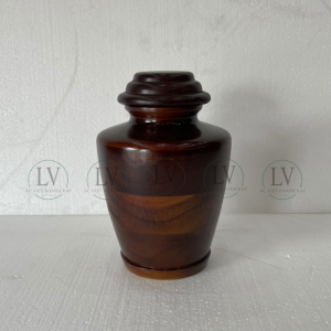 Handcrafted wooden funeral urn for adult wholesale from Vietnam