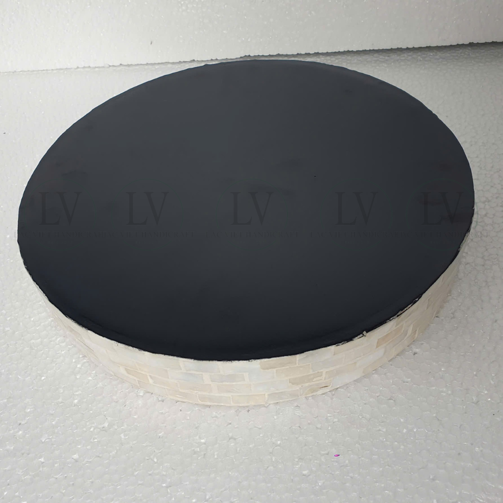 mother-of-pearl-round-serving-tray-for-coffee-table-from-vietnam-factory-9 Mother of Pearl Round Ottoman Tray