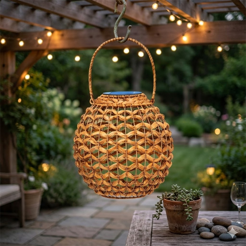 woven-bohemian-water-hyacinth-lanterns-for-home-garden-9 Water Hyacinth Lantern